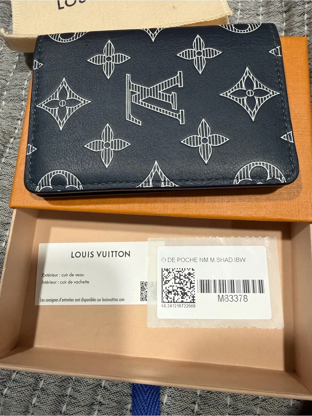 LV Monogram Leather Pocket Organizer